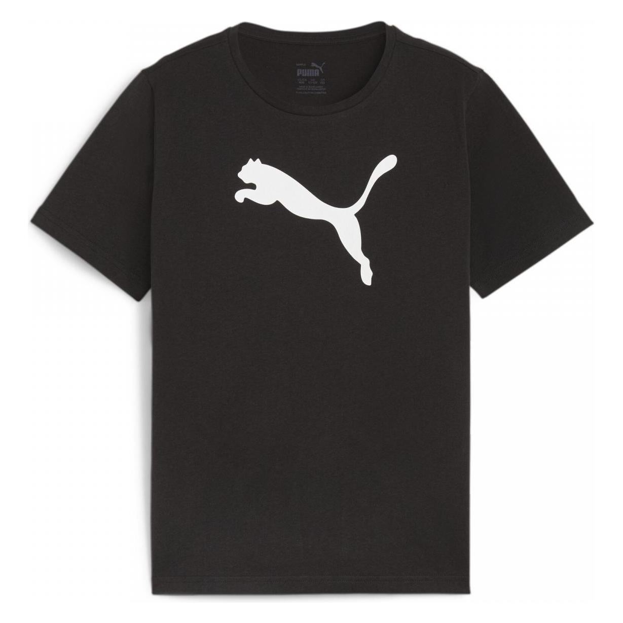 Puma, Jongens, Sportief Shirt, TeamRISE Logo Jersey Katoen Jr (140), Rood, 140