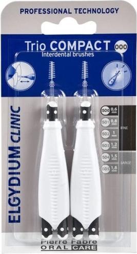 Pierre Fabre Elgydium, Klinik -Trio Compact, 000, interdentaler Pinsel, 2 Stücke (2 x)