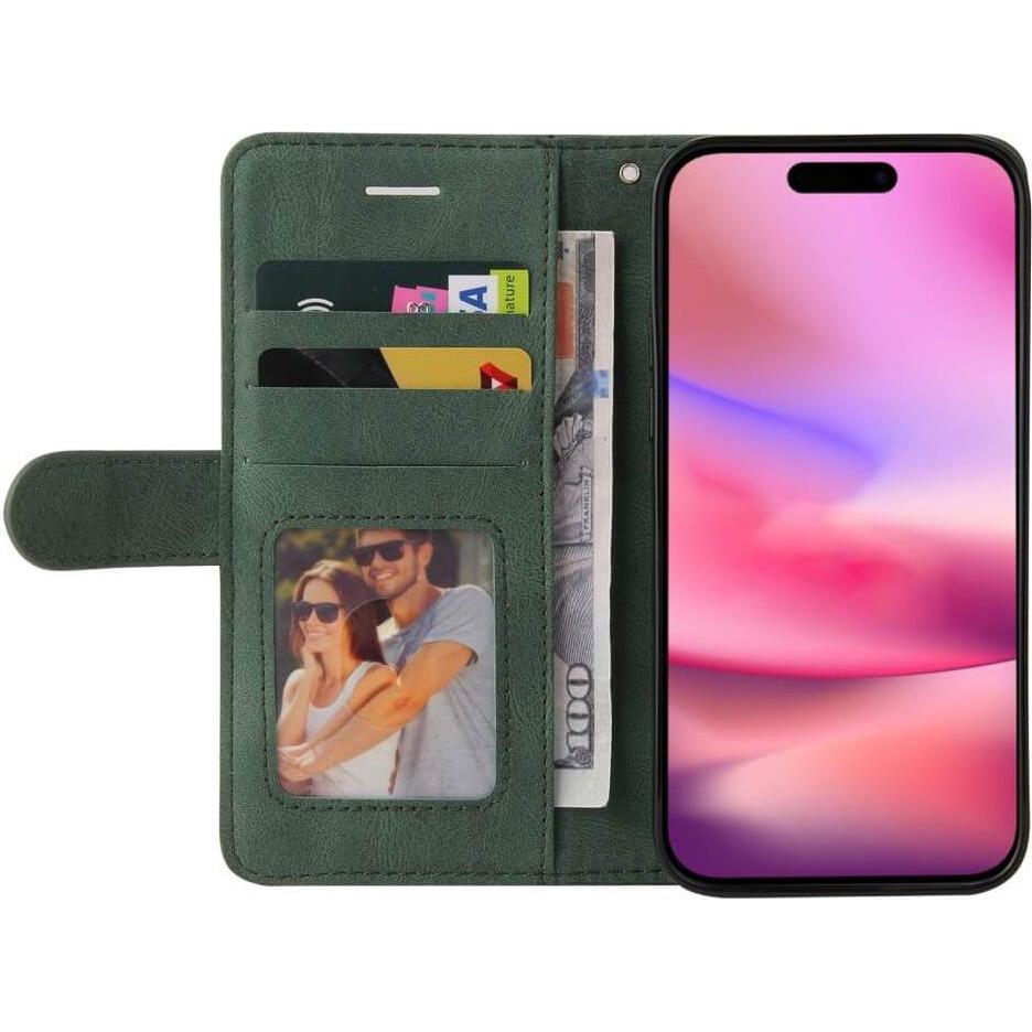 Thumbnail - Cover-Discount iPhone 16 - Zweifarbige Etui Hülle (Apple iPhone 16), Smartphone Hülle, Grün