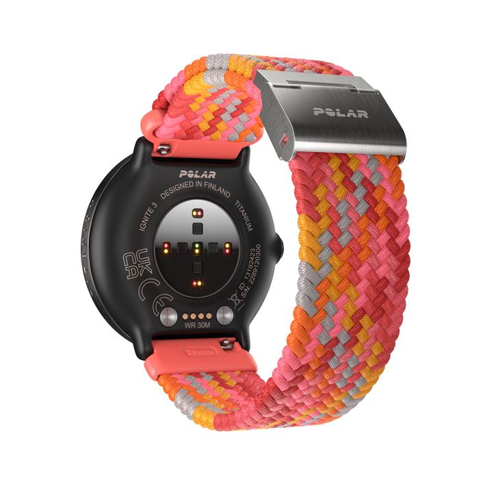 Actual product image Polar Wb20mm Braided - Yarn Red S-L (20 mm, Braided textile yarn made from recycled plastic waste (RPET) and latex-free spandex)