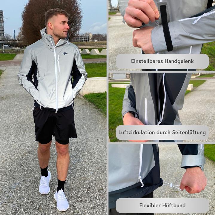 Produktbild Valkental Funktionale & reflektierende Softshelljacke für Outdooraktivitäten - Herren (L)