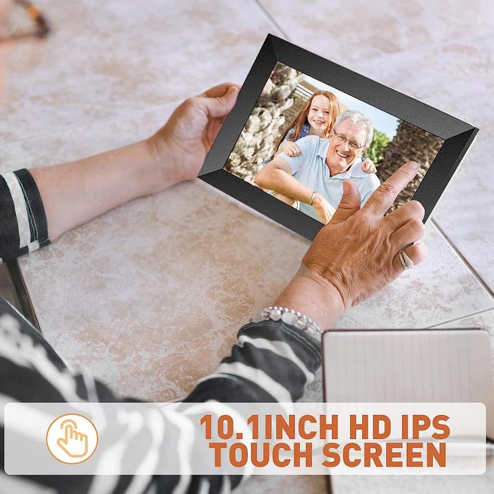 Produktbild Deltalabs Digitaler Bilderrahmen mit Video 10.1 Zoll Touchscreen WiFi (10.10", 1200 x 800 Pixel)