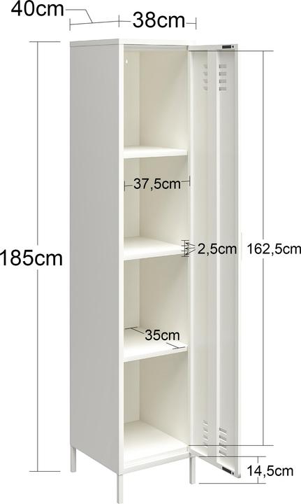 Image du produit Dorel Home Mission District (38 x 40 x 185 cm)