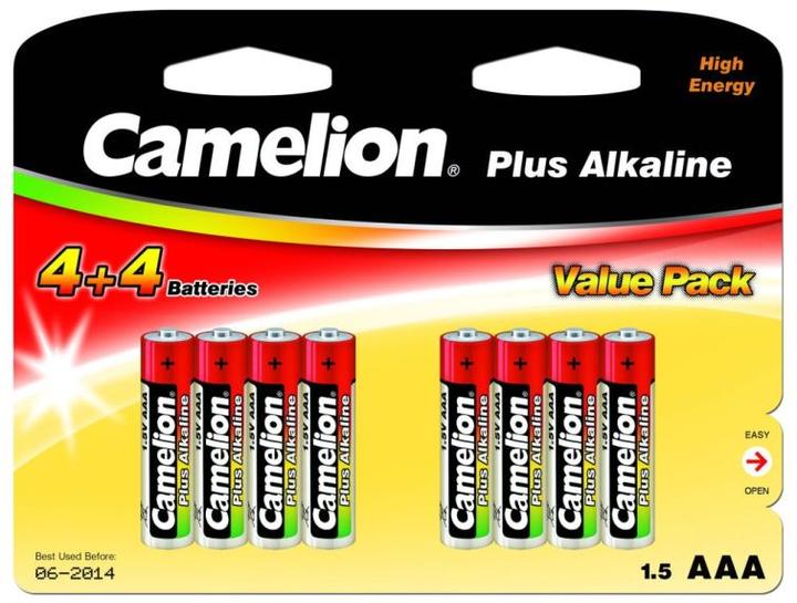 Actual product image Camelion Plus Alkaline AAA (LR03), 8 (4+4) value pack (8 pcs., AAA, 1250 mAh)