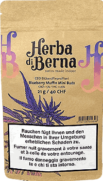 Image du produit Herba di Berna Mini-Buds Muffin aux myrtilles (30 g, Intérieur)