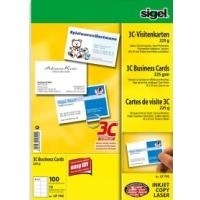 Produktbild Sigel Visitenkarten 3C (225 g/m², 100 x, A4)
