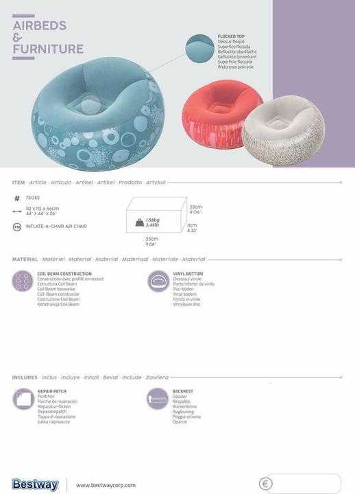 Produktbild Casativo Aufblasbarer Sitzsack