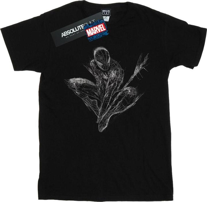 Image du produit - T-shirt SPIDER-MAN WEB CROUCH - Fille (140, 146)