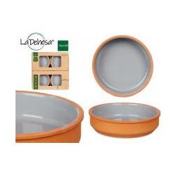 Thumbnail - La Dehesa Satz 4 Steingut-Töpfe 16 cm Farbe grau, Auflaufform, Grau