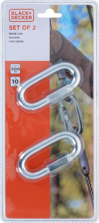 Produktbild Black & Decker Hook carabiner set 2pcs Max 50