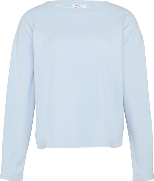 Produktbild S.Oliver Sweatshirt Sweatshirt mit Faltendetail am Ärmel (34)