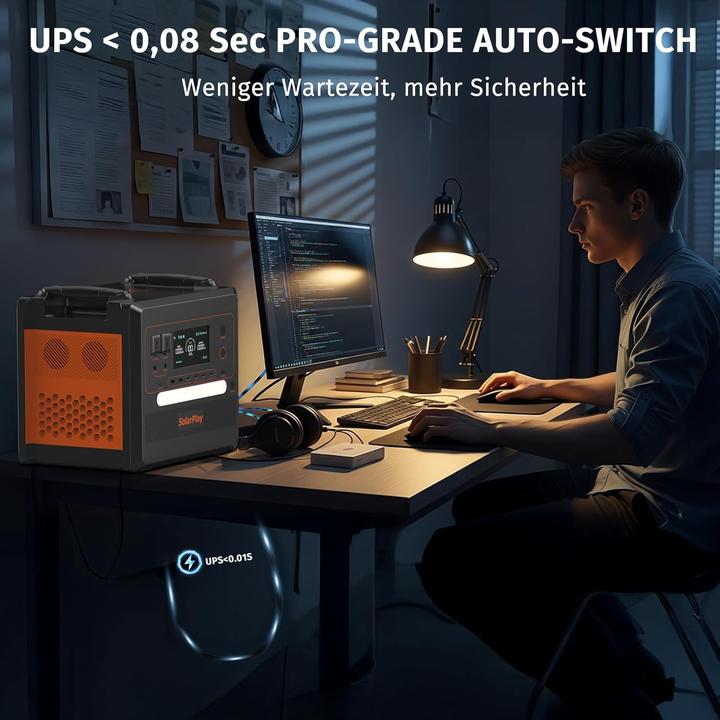 Produktbild Cellplay Tragbare Powerstation mit Solarpanel (2304 Wh)