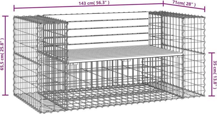 Produktbild vidaXL Gartenbank