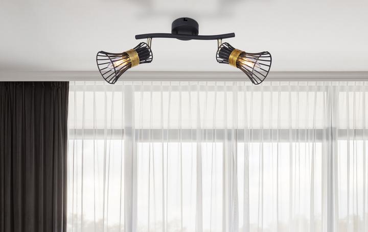 Immagine prodotto Globo Plafoniera nera 2xE14 (E14)