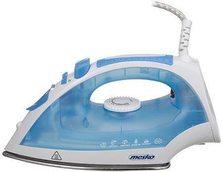Image du produit Mesko Iron MS 5023 Blue / White, 2200 W, Avec cordon, Système anti-scale, Fonction vapeur verticale (2200 W)