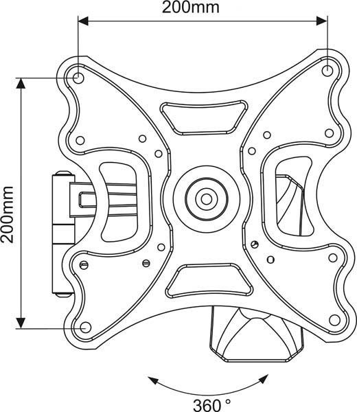 Produktbild Vogels MountMassive MNT108 (Wand, 15 kg, 19" - 40")