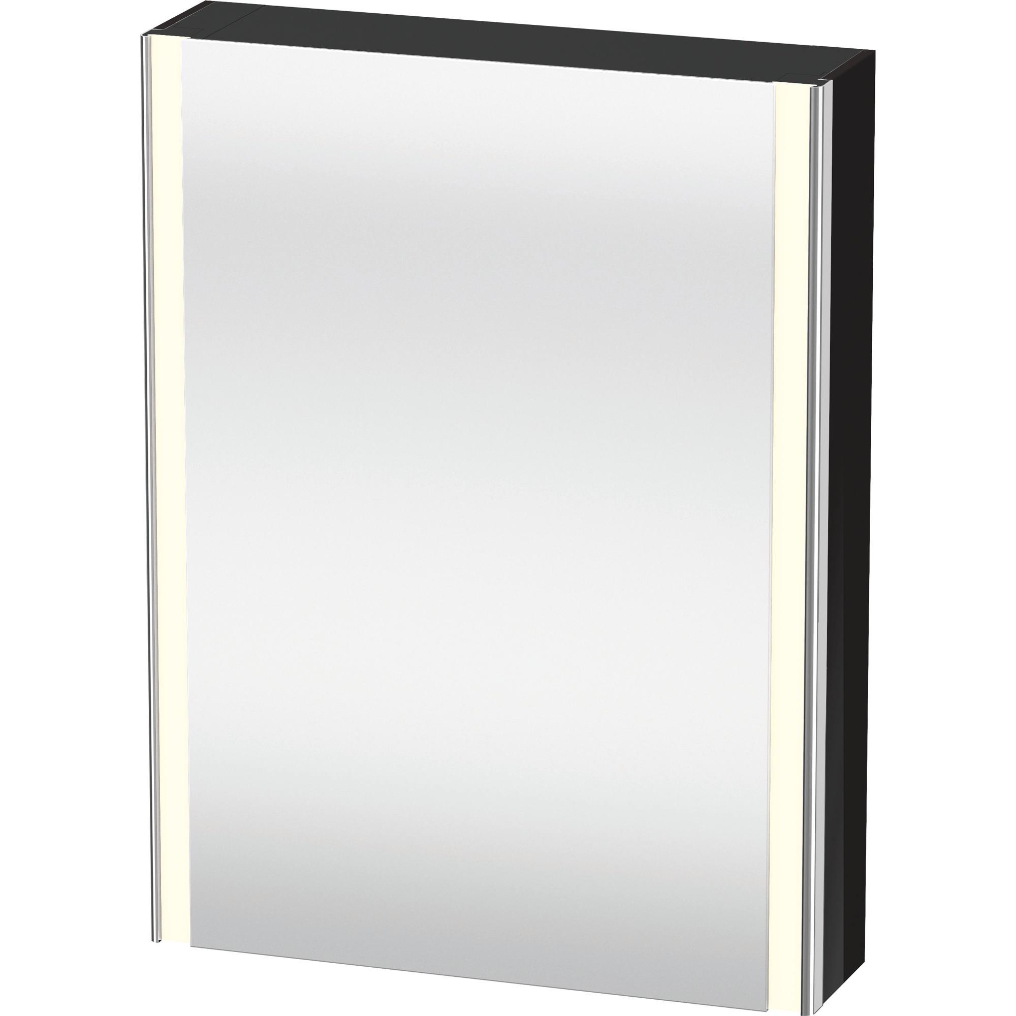 Duravit, Armadio a specchio, XSquare armoire de toilette avec éclairage LED, 1 porte, charnières à gauche, 600x800x155mm (90 x 24 x 72.50 cm)