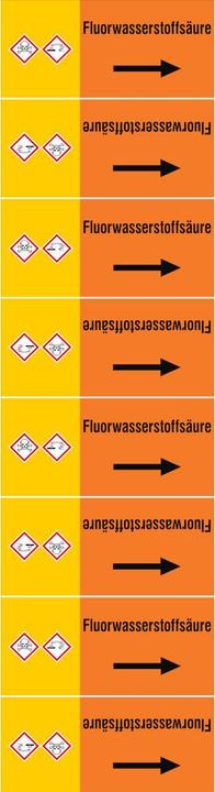 Actual product image Brady ISO 20560 Pipe markers - Acids