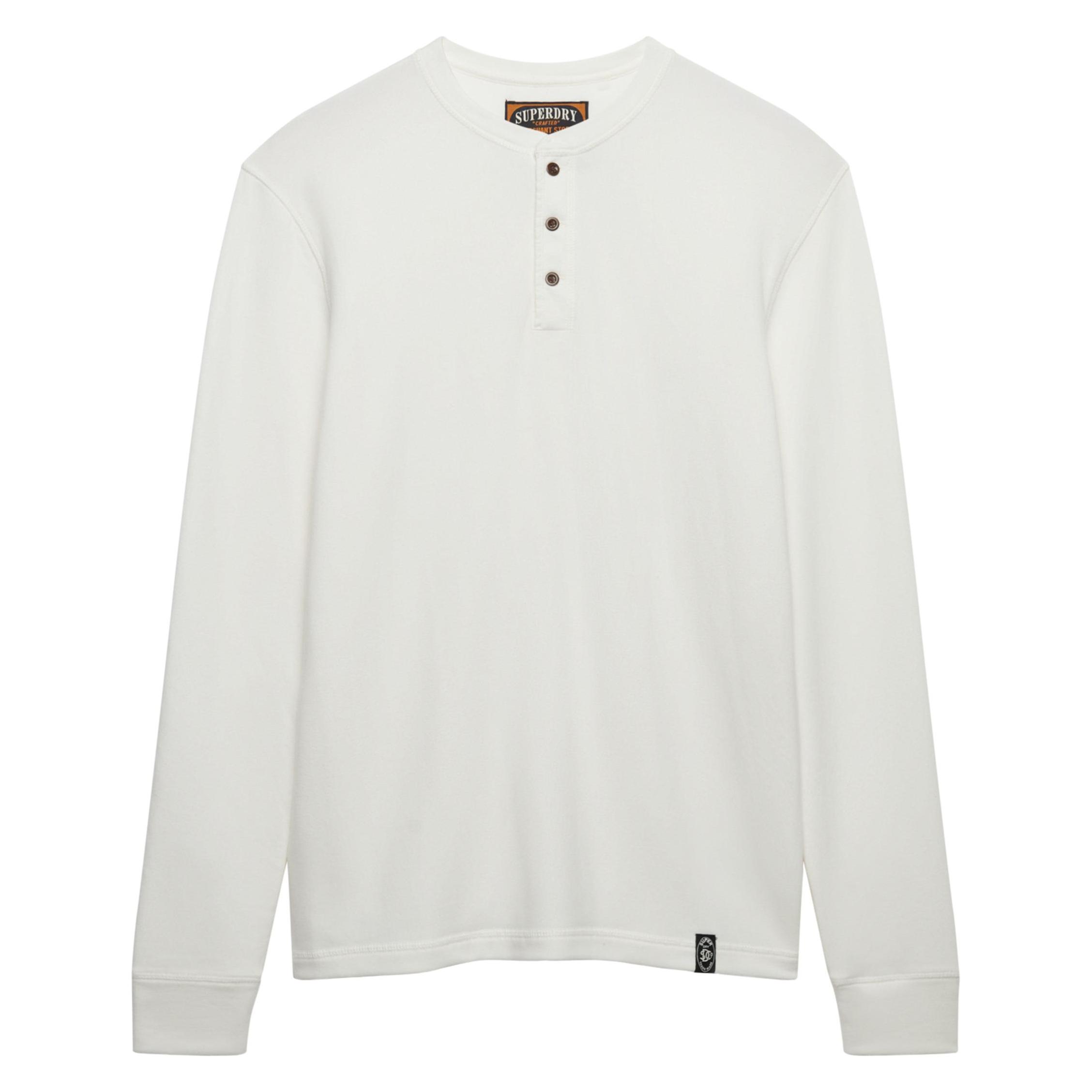 Superdry, Herren, Shirts, Merchant Grandad, Beige, (M)