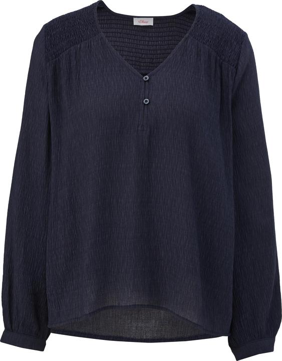 Produktbild s.Oliver Bluse Bluse mit gesmokten Details (36)