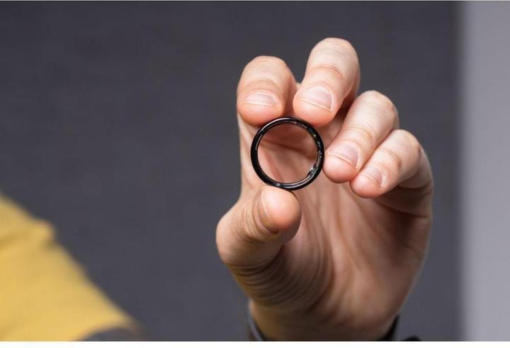 Actual product image OEM Smart device Smart Ring R11M - smart steel ring with charging boxSize 10 (19.8mm), black (10, Black)