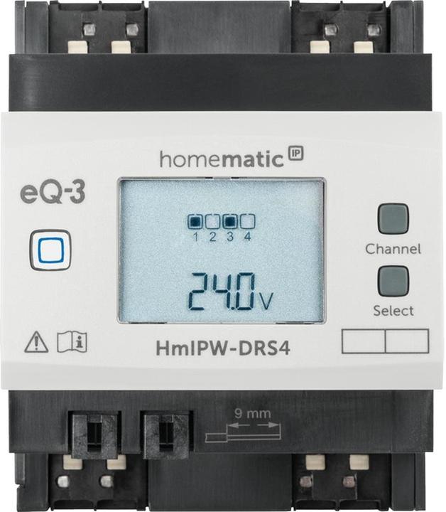 Actual product image EQ-3 HomeMatic IP Wired switching actuator 4-gang HmIPW-DRS4 (Switch actuator)