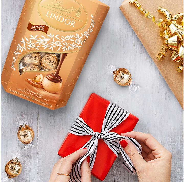 Actual product image Lindt Pralinen Lindor Golden Caramel 200 g (200 g)