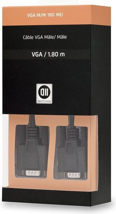 Produktbild D2 Diffusion C ble VGA m le/m le 1.80 m noir (1.80 m)