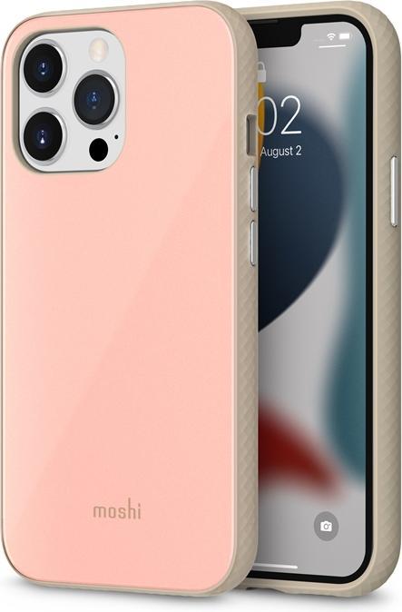 Immagine prodotto Moshi Custodia iGlaze Slim Hardshell - Custodia per iPhone 13 Pro (sistema SnapTo) (Rosa Dalia) (Apple iPhone 13 Pro)