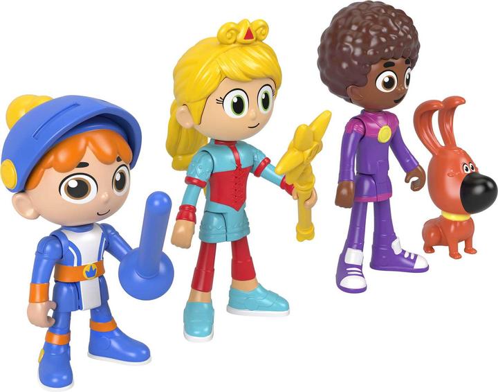 Image du produit Imaginext Gus le petit chevalier magicien Iris & amis pack de 4