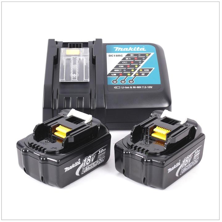 Produktbild Makita DGD 800 RFJ Akku Geradschleifer 18V + 2x 3,0Ah Akku + Ladegerät + Makpac (Geradschleifer, 54 W)