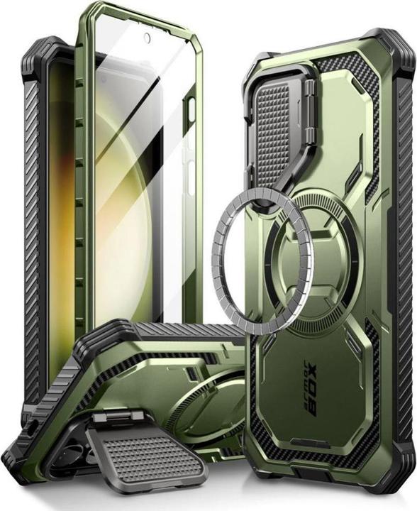 Image du produit i-Blason Coque IBLSN Armorbox Mag Supcase avec MagSafe pour Samsung Galaxy S24 - vert (Samsung Galaxy S24)