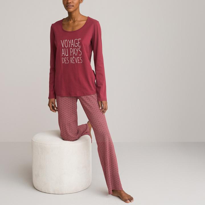 Produktbild La Redoute Collections Pyjama mit langen Ärmeln aus Baumwoll-Jersey (54)