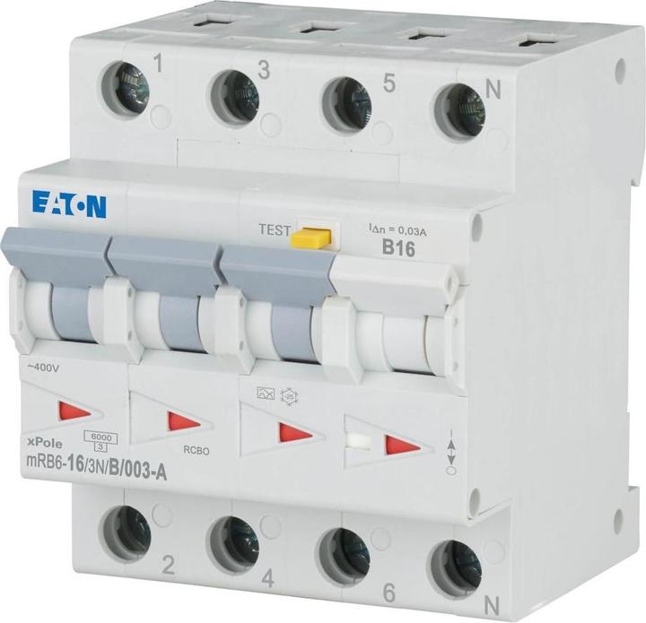 Produktbild Eaton MOE MRB6-16/3N/B/003-A FI/LS-Kombischalter 16A