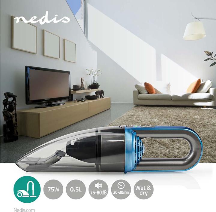 Actual product image Nedis VCHH6BU75 Hand vacuum cleaner