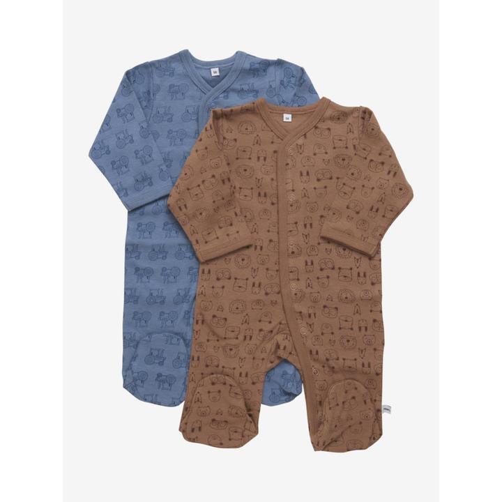 Actual product image Pippi Romper Set of 2 Blue Mirage Gr. 92 (92)