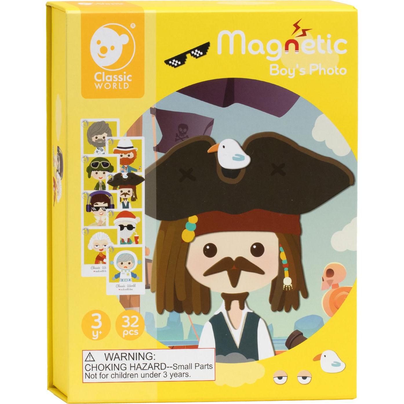 Classic World Magnethülle mit Foto-Gesichtern, Gelb (32 Teile)