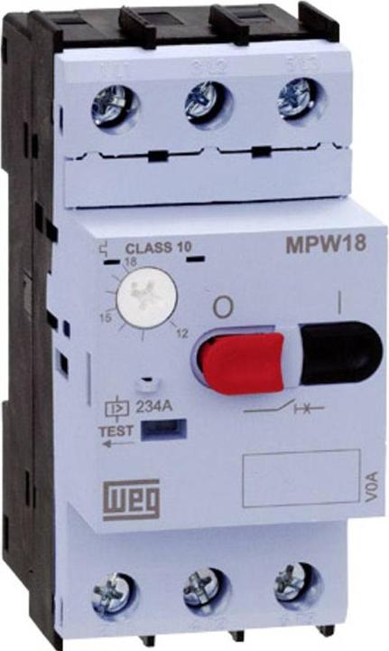 Actual product image Weg 12429313 MPW18-3-D004 Motor protection switch adjustable 0.4 A 1 pc.