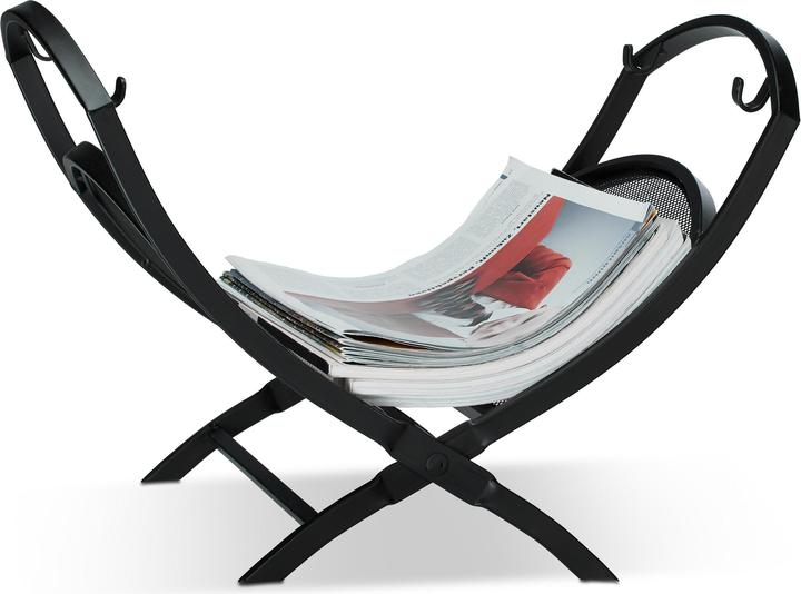 Actual product image Relaxdays Fireplace wood basket