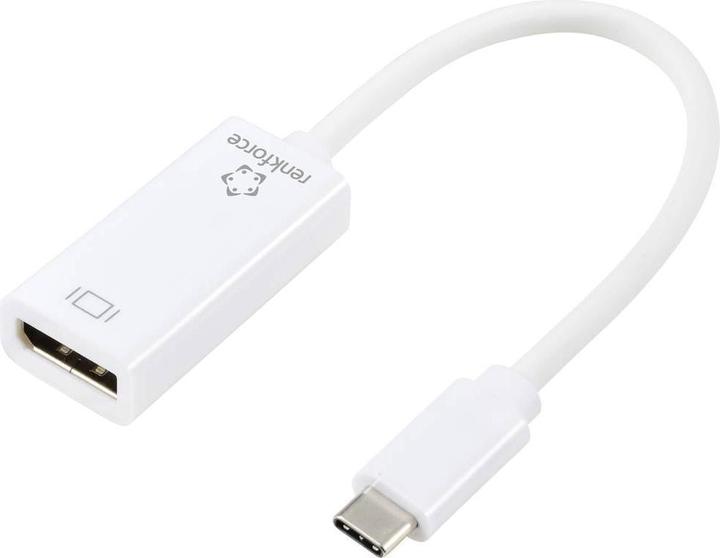 Actual product image Renkforce USB-C®, DisplayPort adapter (1x USB-C® plug - 1x DisplayPort socket (USB-C, 15 cm)