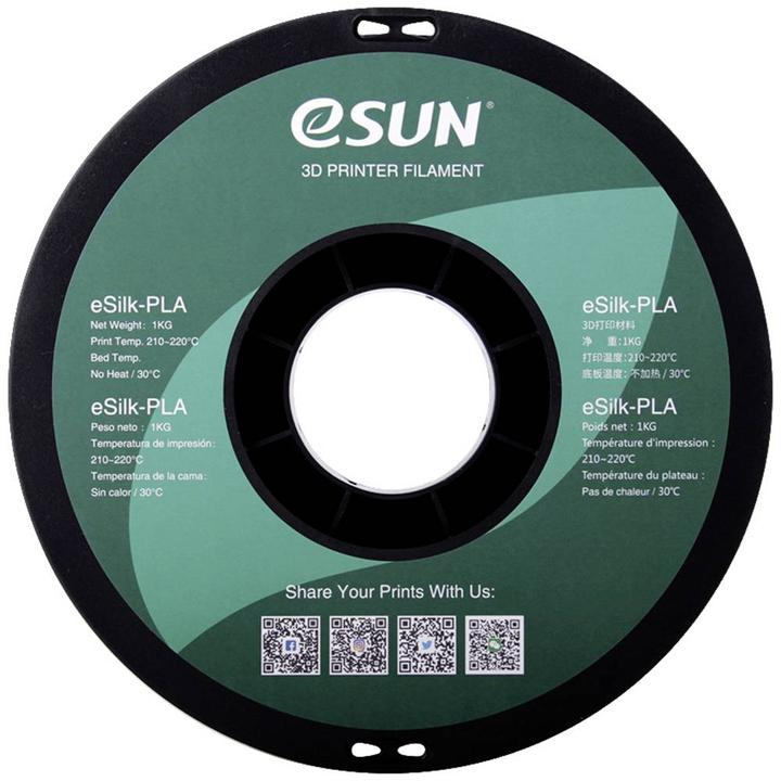 Immagine prodotto eSUN eSilk-PLA (PLA, 1.75 mm, 1000 g, Argento)