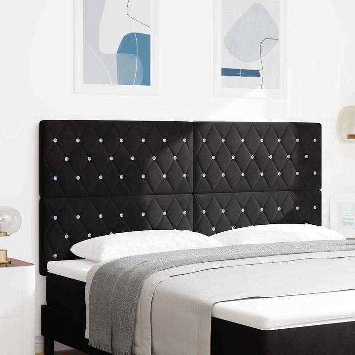 Produktbild VidaXL Schwarzes Kopfteil (180 x 7 x 128 cm)