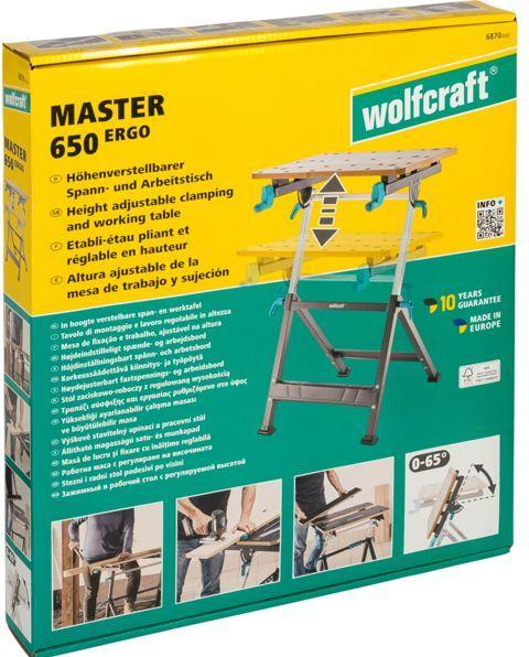 Produktbild wolfcraft wolfcraft 1 MASTER 650 ERGO Spanntisch (65 cm, 72 cm)