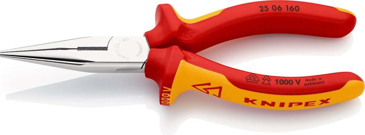 Produktbild Knipex Flachrundzange mit Schneide (160 mm)