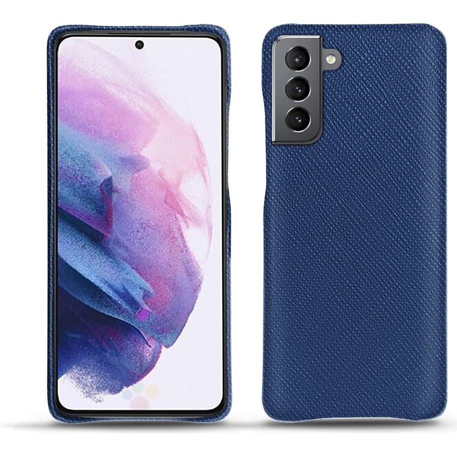 Noreve Lederschutzhülle (Samsung Galaxy S21), Smartphone Hülle, Blau