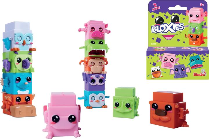 Simba Bloxies speelfiguren serie 1, 2 stuks.