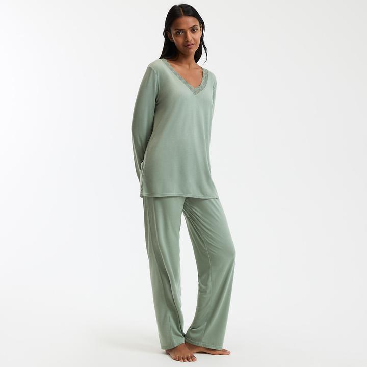 Produktbild Anne Weyburn Pyjama mit langen Ärmeln aus Viskose-Jersey (XXL)
