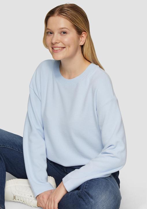 Produktbild s.Oliver Sweatshirt Weiches Sweatshirt mit überschnittenen Schultern (46)