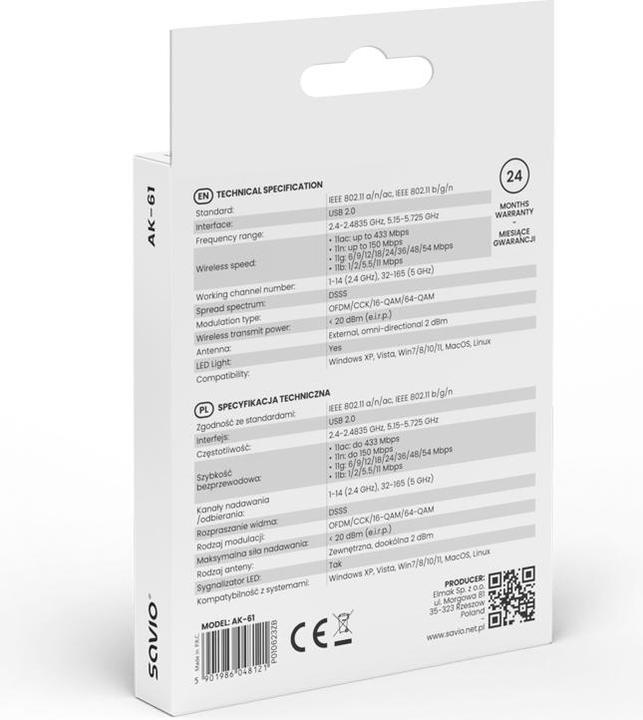 Actual product image Savio AK-61 (USB)