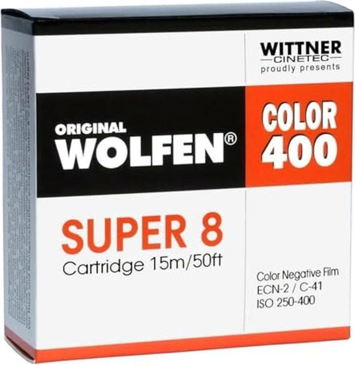 Image du produit Orwo original WOLFEN Color 400 SUPER 8 ISO 250400 with developmentscan